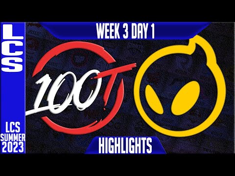 100 vs DIG Highlights | LCS Summer 2023 W3D1 | 100 Thieves vs Dignitas