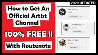 (FREE) How to Get an Official Artist Channel on YouTube ♪ with RouteNo