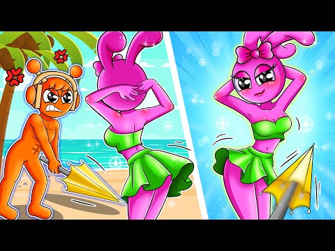 Oren’s Angry Attack on Pinki at the Beach! 😡🌊 | Incredibox Sprunki Animation