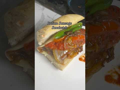Italian Sausage Sandwich #cooking #italianfood #foodie