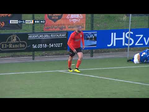 Pijnlijke misser voor Kilian Berkhout (vv Katwijk) | Tweede Divisie