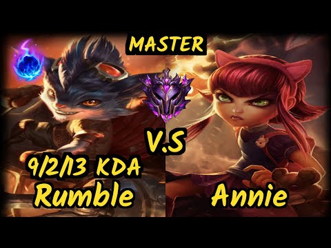 Rikara (RUMBLE) vs ANNIE - 9/2/13 KDA MID GAMEPLAY - NA Ranked MASTER
