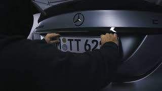 Plexiclick - černý držák slovenské SPZ