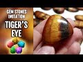 DIY GEMSTONE Imitation. Tiger’s Eye gemstone from polymer clay!