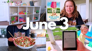 JUNE 3 VLOG | meal prepping, toy rotation, loving my current read, mini amazon haul + more