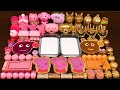 PEPPA PIG PINK Vs GOLD Mixing Random Things Into GLOSSY Slime Satisfying Slime Video 218