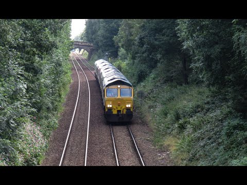 Freightliner Class 66 No's. 66605 & 66538 & 66618 & 66587 & 66619 & 66606 on 6K98 on 28.08.21 - HD
