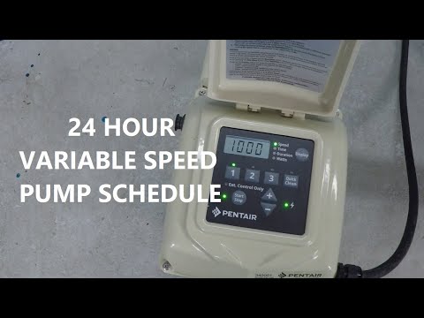 How To Program A Variable Speed Pump Schedule