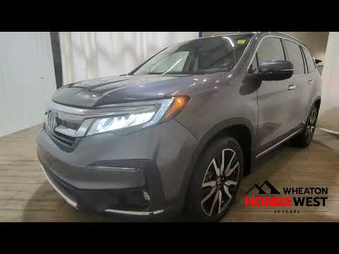 2022 Honda Pilot Touring 8-Passenger AWD in Modern Steel Metallic for sale at Wheaton Honda West in Calgary, AB