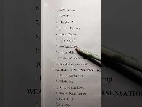 Learn Hausa Language