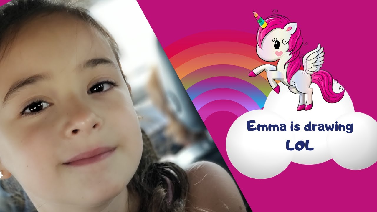 Emma is drawing LOL