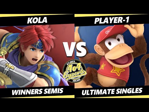 4o4 Smash Night 20 Winners Semis - Kola (Roy, Cloud) Vs. Player-1 (Diddy Kong) - SSBU Ultimate