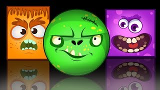 Spooky Monsters for Kids | Learn Colors with MONSTER MASKS | Educational Cartoons by Annie &amp; Ben