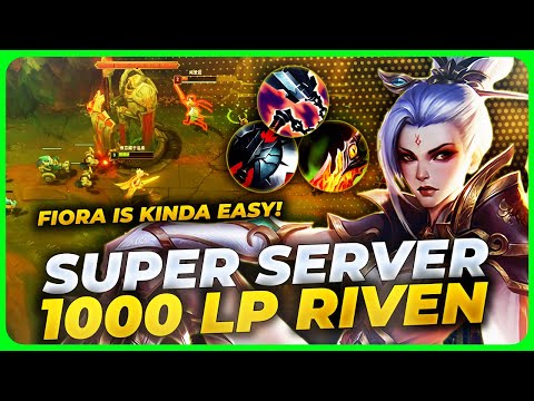 When 1000 LP Super Server Riven meets a Master Fiora Main