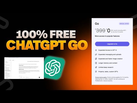 How to Get ChatGPT Go FREE for 12 Months in India Full Redeem Guide in Hindi (2025)
