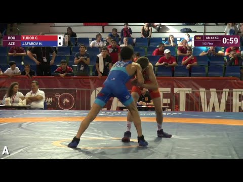1/2 GR - 42 kg: H. JAFAROV (AZE) df. C. TUDOR (ROU) by VSU, 8-0