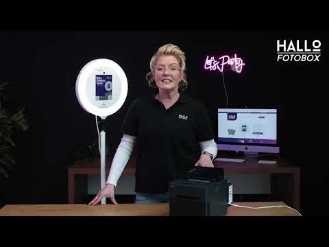 Die Fotobox von HalloFotobox ist sehr einfach aufgebaut.