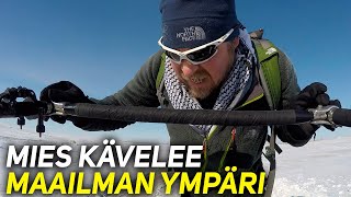 KARL BUSHBY KÄVELEE MAAILMAN YMPÄRI 27 VUOTTA KATKEAMATONTA REITTIÄ