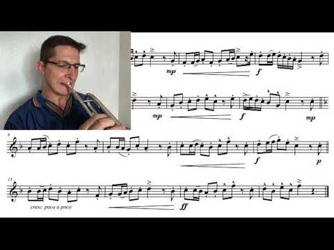 GMEA Middle School All State Band Etude for Trumpet Alla Marcia 2019 2020