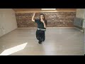 Attractive Girl Dancing Twerk At Brown Studio Background