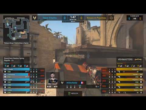 ZywOo pistol round ACE vs NiP [ DreamHack Masters Spring - Europe ]