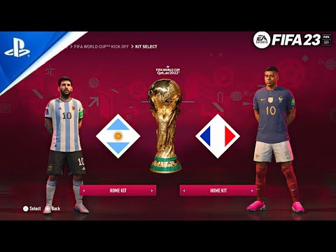 ARGENTINA VS FRANCE FIFA 23 FIFA WORLD CUP MODE FINAL