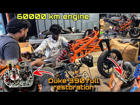 Duke 390 retoration 🫣 ||Full restoration up to engine|| l🤩