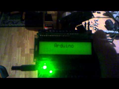 Arduino AVTduino + LCD Shield + Sonic sensor