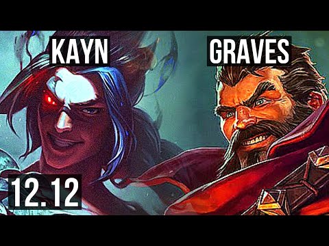 KAYN vs GRAVES (JNG) | 8/0/8, 72% winrate, Legendary | KR Grandmaster | 12.12