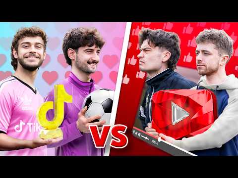YOUTUBERS vs TIKTOKERS Football Challenges