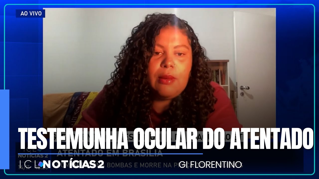 Testemunha, Gi Florentino conta detalhes do que viu na porta do STF no momento das explosões