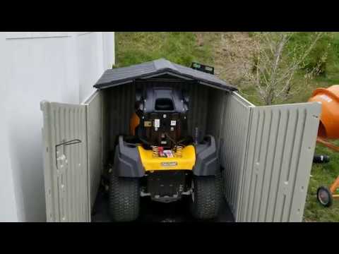 Rubbermaid Slide Top Shed - Will Riding Mower Fit?