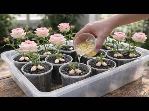 Vetëm Hudhër! Prerjet e Trëndafilave do të Rrënjëzohen Menjëherë (900%) dhe do të Lulëzojnë Si Çmend