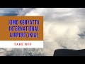QATAR AIRWAYS TAKE OFF FROM JKIA NAIROBI KENYA AFRICA
