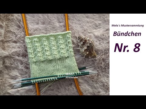 Sock cuffs No. 8 - knitting cuff patterns in rounds