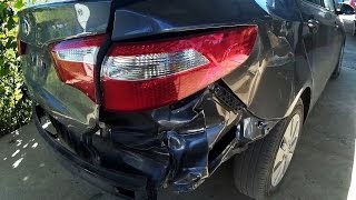 KIA RIO крыло заднее замена покраска