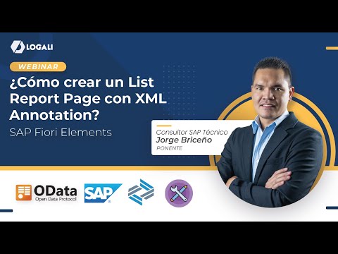 SAP Fiori Elements - ¿Cómo crear un List Report Page con XML Annotation?