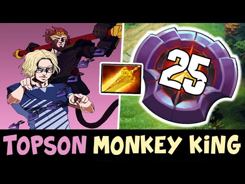 Topson last pick MONKEY KING Master Tier - 100% Calculated GOD DOTA 2