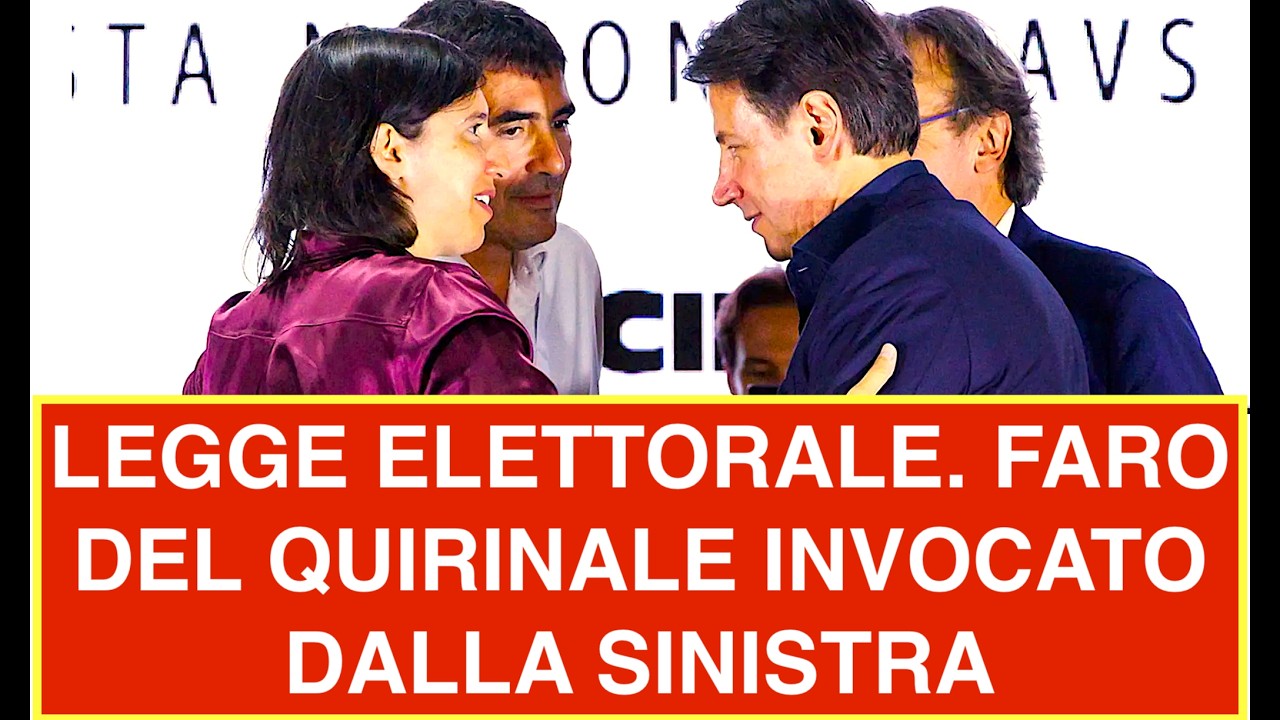 LEGGE ELETTORALE. FARO DEL QUIRINALE INVOCATO DALLA SINISTRA