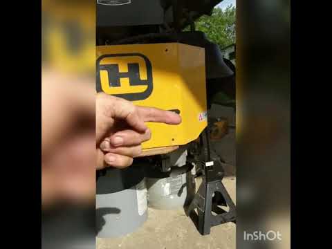 Hustler Raptor transmission oil change.