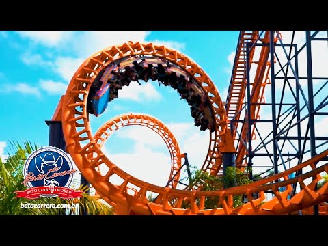 RIDING THE STAR MOUNTAIN ROLLER COASTER POV BETO CARRERO WORLD BRAZIL