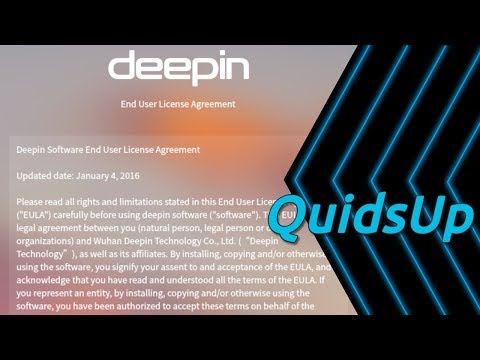 Looking at Linux Deepin EULA from v15.8