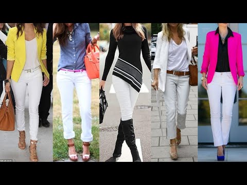 JEANS DE COLOR BLANCO COMBINA Y LUCELOS ESTA PRIMAVERA VERANO PANTALONES JEANS BLANCOS COMO COMBINAR