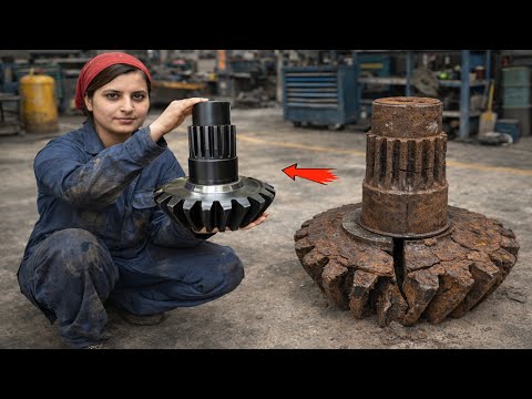 Full Restoration of a Pinion Gear Snapped in Half | Impossible Repair