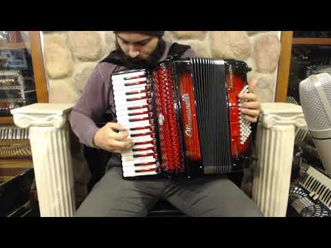 4928 - Certified Pre-Owned Red Shadow Ottavianelli Trentaquattro Piano Accordion LMMM 34 72 $3499