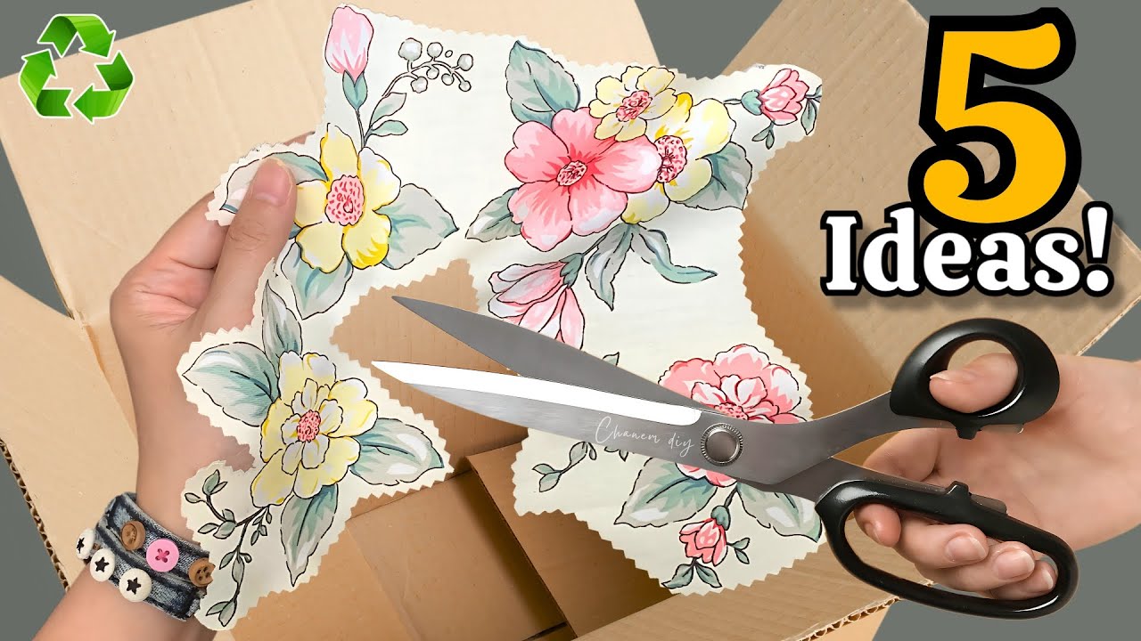 Transforming Cardboard Box & Fabric Scraps 😱♻️ 5 GENIUS Recycling Ideas That Will Amaze You!
