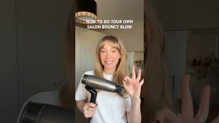 how to do your own salon bouncy blow dry 💁🏼‍♀️ #hairstylist #hairtutorial #shorts
