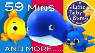 The Little Blue Whale | Plus Lots More Nursery Rhymes | 59 Minutes Compilation from LittleBabyBum!