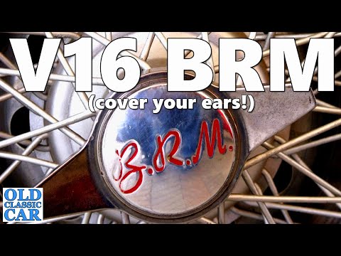 The EPIC BRM V16 engine noise, tow-start & drive-by, 1950s supercharged 1.5 litre V16 grand prix car