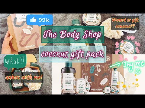 Unboxing The Body Shop coconut gift set 🎁 #giftideas #thebodyshop #adelaide #gifting #